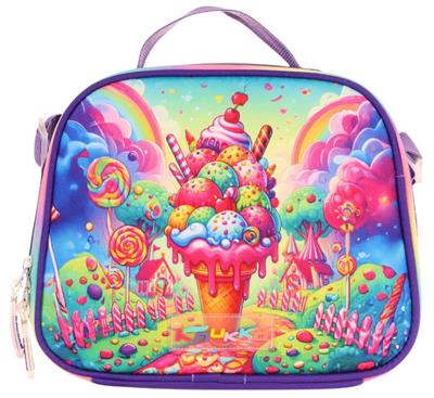 Kaukko Kids Kız Çocuk Isı Yalıtımlı Okul/Piknik Beslenme Çantası (Dondurma) L7251