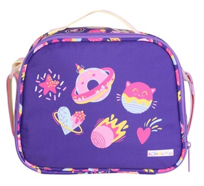 Kaukko Kids Kız Çocuk Şekerleme Baskılı Mor Okul Beslenme Çantası