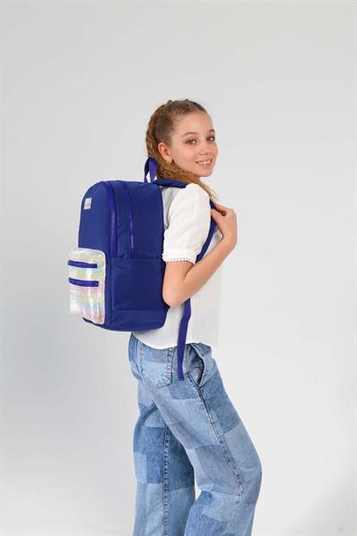 Kaukko Kids Lacivert Kız Çocuk Okul Sırt Çantası