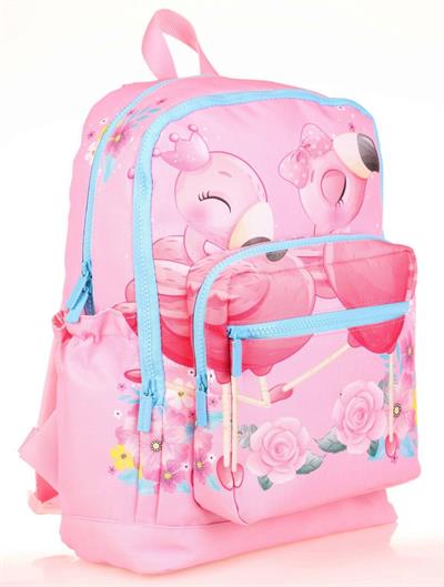 Kaukko Kids Pembe Flamingo Kız Çocuk Okul Sırt Çantası