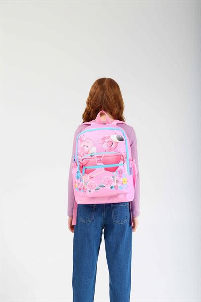 Kaukko Kids Pembe Flamingo Kız Çocuk Okul Sırt Çantası
