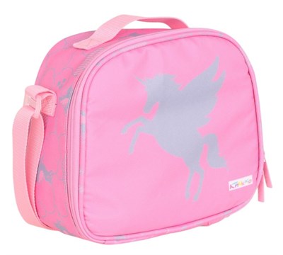 Kaukko Kids Pembe Pegasus Desenli Kız Çocuk Isı Yalıtımlı Okul Beslenme Çantası