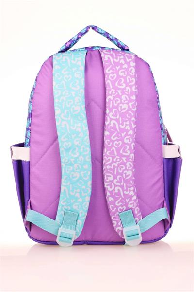 Kaukko Kids Sevimli Aslan Mor Kız Çocuk Okul Sırt Çantası
