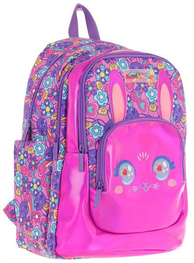 Kaukko Kids Tavşan Şekilli Kız Çocuk Dört Gözlü Okul Çantası - L5220