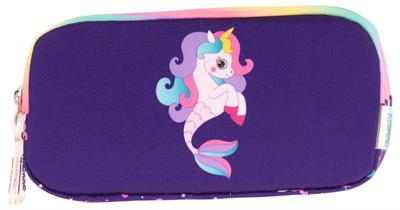 Kaukko Kids Üç Bölmeli Mor Çok Renkli, Denizkızı ve Unicorn, Kız Çocuk Okul Kalemliği - L8228
