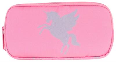Kaukko Kids Üç Bölmeli Pembe, Unicorn, Kız Çocuk Okul Kalem Çantası - L8218