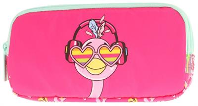 Kaukko Kids Üç Bölmeli Pembe Yeşil, Unicorn Baskılı, Kız Çocuk Okul Kalemliği - L8235