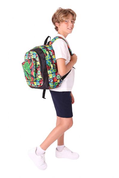 Kaukko Kids Üç Gözlü (Erkek Çocuk) Okul Sırt Çantası (3D Gergedan Detaylı) - L5263