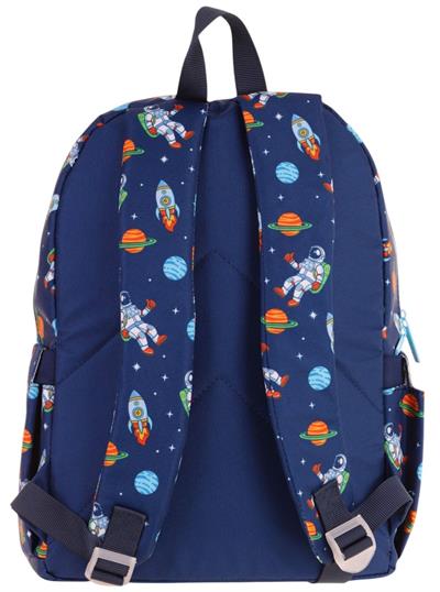 Kaukko Kids Üç Gözlü (Erkek Çocuk) Okul Sırt Çantası (Roket Detaylı) - L5260