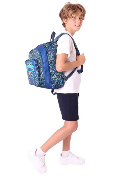 Kaukko Kids Üç Gözlü (Erkek Çocuk) Okul Sırt Çantası (Kamyon Detaylı) - L5261