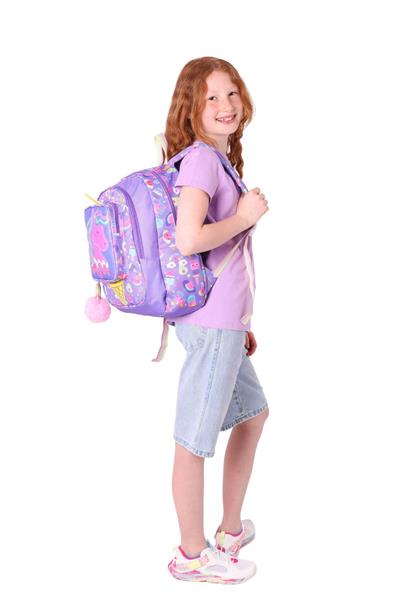 Kaukko Kids Üç Gözlü (Kız Çocuk) Okul Sırt Çantası (Unicorn Detaylı) - L5224