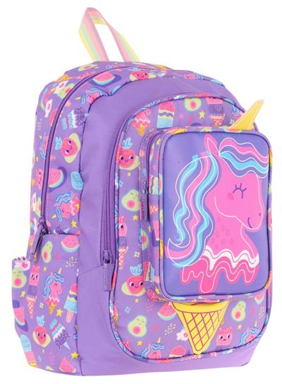 Kaukko Kids Üç Gözlü (Kız Çocuk) Okul Sırt Çantası (Unicorn Detaylı) - L5224