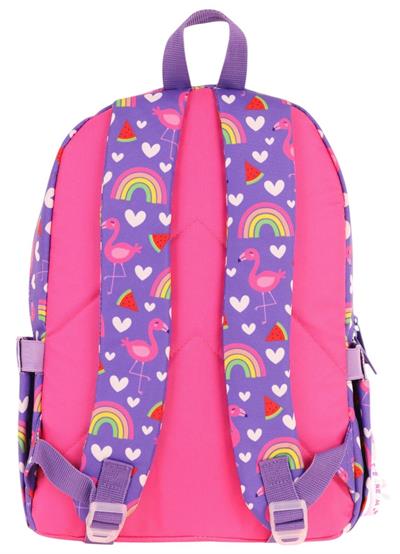 Kaukko Kids Üç Gözlü (Kız Çocuk) Okul Sırt Çantası (Flamingo Nakışlı ve Baskılı) - L5226
