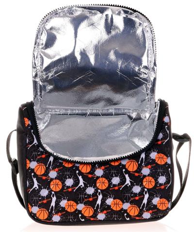 Kaukko Kids&Love   Beslenme Çantası - Siyah Basketbol - Isı Yalıtımlı