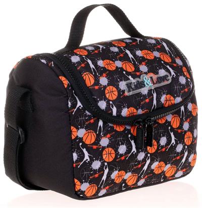 Kaukko Kids&Love Turuncu Basketbol Okul Çantası ve Beslenme Çanta Seti - Erkek