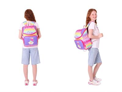 Kaukko Kırmızı Mor, Dondurma Temalı, Kız Çocuk Okul Çantası ve Kalem Çantası Seti - L5247+L8247