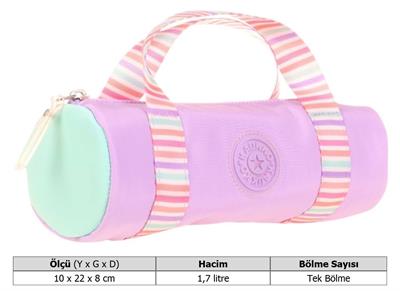 Kaukko Kız Çocuk Tek Bölme Taşıma Askılı Kalem Çantası - Lila - K2597
