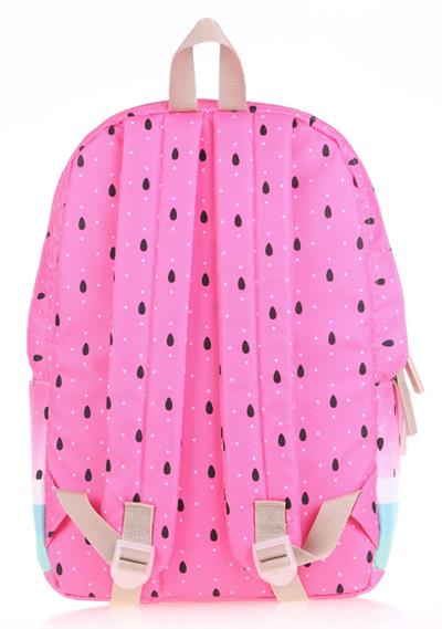 Kaukko Layer Pembe Yeşil Karpuz Okul ve Günlük Sırt Çantası - Watermelon
