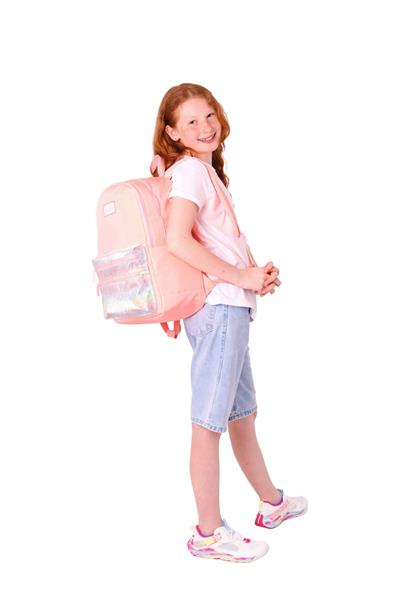 Kaukko Magic Dreams Kız Çocuk Dört Bölmeli Somon Okul Sırt Çantası (İlkokul+Ortaokul) - K1818