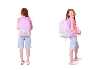 Kaukko Magic Dreams Okul Sırt Çantası ve Şeffaf Kalem Çantası Seti - Kız Çocuk - Pembe Çok Renkli