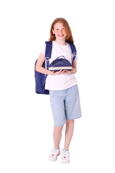 Kaukko Magic Dreams Okul Sırt Çantası ve Şeffaf Kalem Çantası Seti - Kız Çocuk - Lacivert