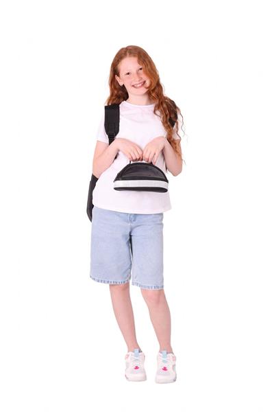 Kaukko Magic Dreams Okul Sırt Çantası ve Şeffaf Kalem Çantası Seti - Kız Çocuk - Siyah