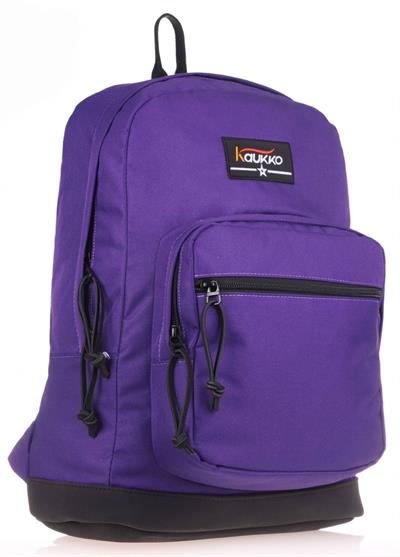 Kaukko Mor Üç Bölmeli Okul Günlük Sırt Çantası ve Kalemlik Seti