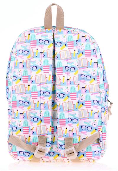 Kaukko Nature Apple Cactus Kız Okul ve Günlük Sırt Çantası