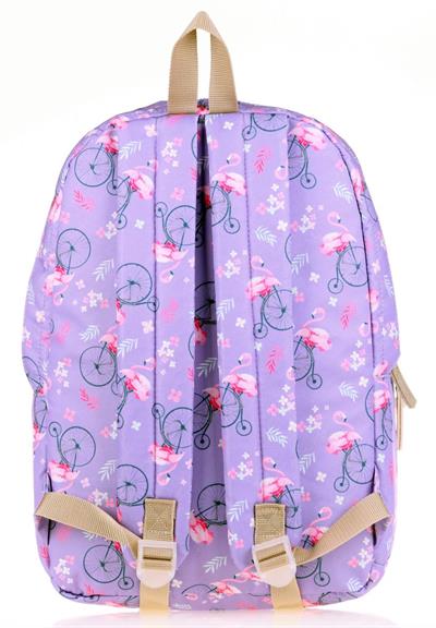Kaukko Nature Lila Flamingo Kız Okul ve Günlük Sırt Çantası