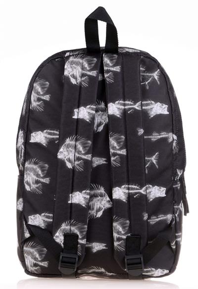 Kaukko Nature Siyah Balık Okul ve Günlük Sırt Çantası