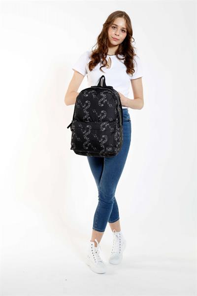 Kaukko Nature Siyah Snake Erkek Okul ve Günlük Sırt Çantası