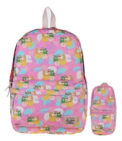 Kaukko Nature Tembel Maymun Okul ve Günlük Sırt Çanta Seti