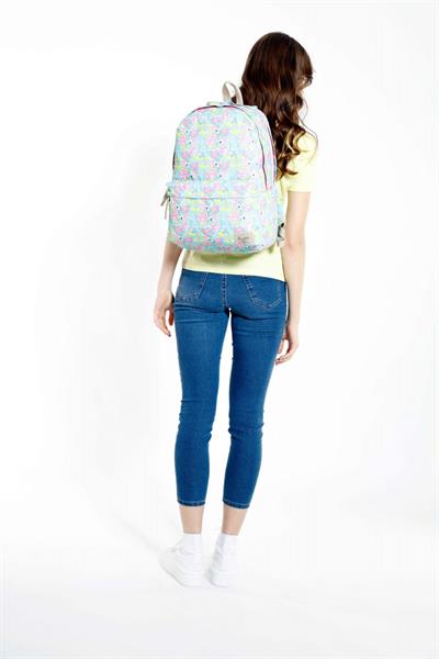 Kaukko Nature Yeşil Summer Flamingo Kız Okul ve Günlük Sırt Çantası