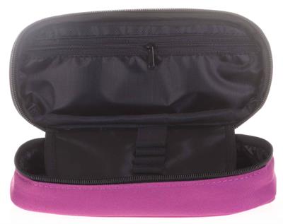 Kaukko Özel Bölmeli Mürdüm Organizer Kalem Çantası - Kız