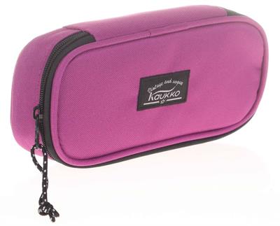 Kaukko Özel Bölmeli Mürdüm Organizer Kalem Çantası - Kız