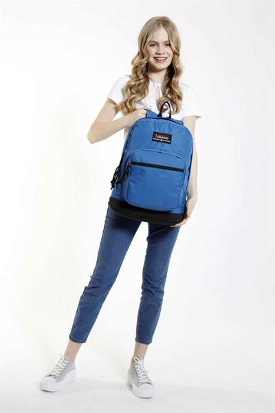 Kaukko Sport Çivit Üç Bölmeli Okul ve Günlük Sırt Çantası - Ortaokul, Lise, Kolej