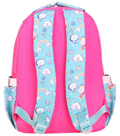Kaukko Toys Kız Çocuk 3D Unicorn Şekilli İlkokul ve Günlük Sırt Çantası - Turkuaz Pembe - L5155