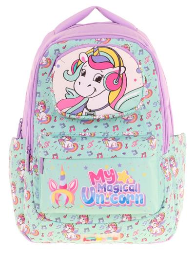 Kaukko Toys Kız Çocuk 3d Unicorn Şekilli İlkokul ve Günlük Sırt Çantası - Turkuaz - L5234