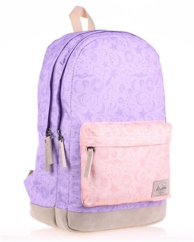 Kaukko Wichlight Planet Kız Okul ve Günlük Sırt Çantası - Mor