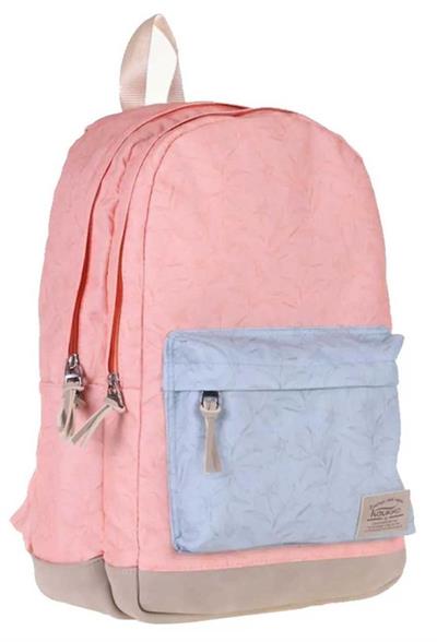 Kaukko Wichlight Somon Flowers Kız Okul ve Günlük Sırt Çantası - Pembe