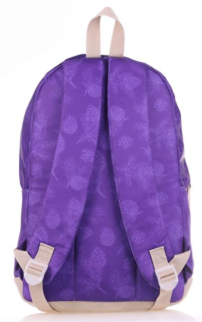 Kaukko Wichlight Üç Bölmeli Mor Okul ve Günlük Sırt Çantası - Kız