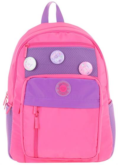 Kauko Holiday Kız Çocuk Altı Bölmeli Rozetli Okul Sırt Çantası - Pembe - K1830