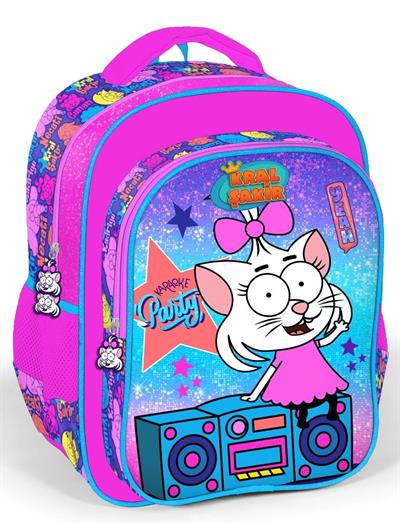 Kral Şakir İki Bölmeli Pembe İlkokul Sırt Çantası