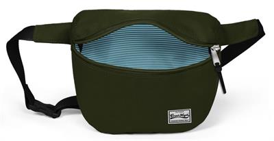 Lüks Koyu Yeşil Tek Bölmeli Bel Çantası