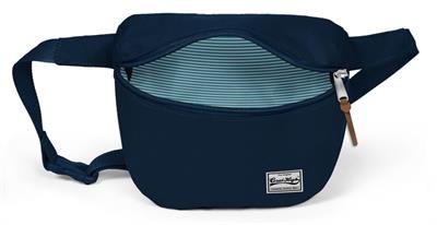 Lüks Lacivert Tek Bölmeli Bel Çantası