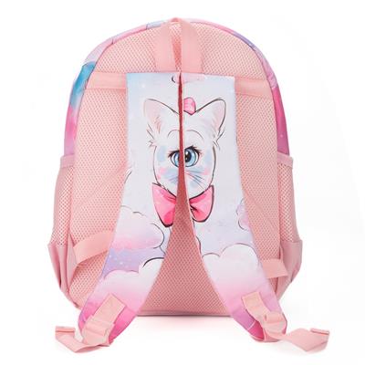 Me Team Kedi Baskılı Dört Bölmeli Kız Çocuk Okul Çantası