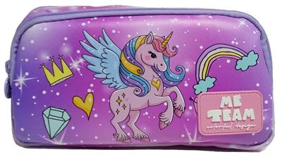 Me Team Pegasus Baskılı Kız Çocuk İki Gözlü Kalemlik - 25055