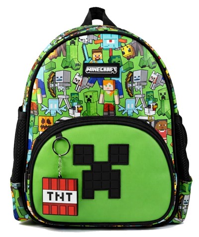 Minecraft Lisanslı Erkek Çocuk Anaokulu Çantası - Minecraft Yazılı - 26601