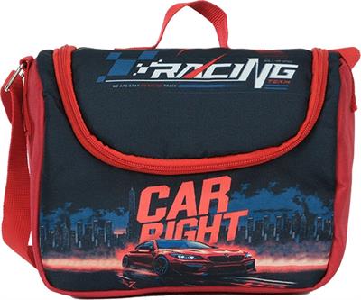 Pippa Erkek Çocuk Üç Gözlü Kırmızı/Siyah İlkokul Üçlü Okul Çanta Seti - Yarış Arabası - PPSET5395