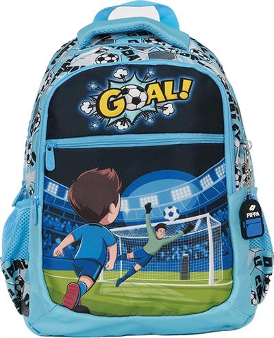 Pippa Erkek Çocuk Üç Gözlü Mavi İlkokul Üçlü Okul Çanta Seti - Futbol - PPSET5285